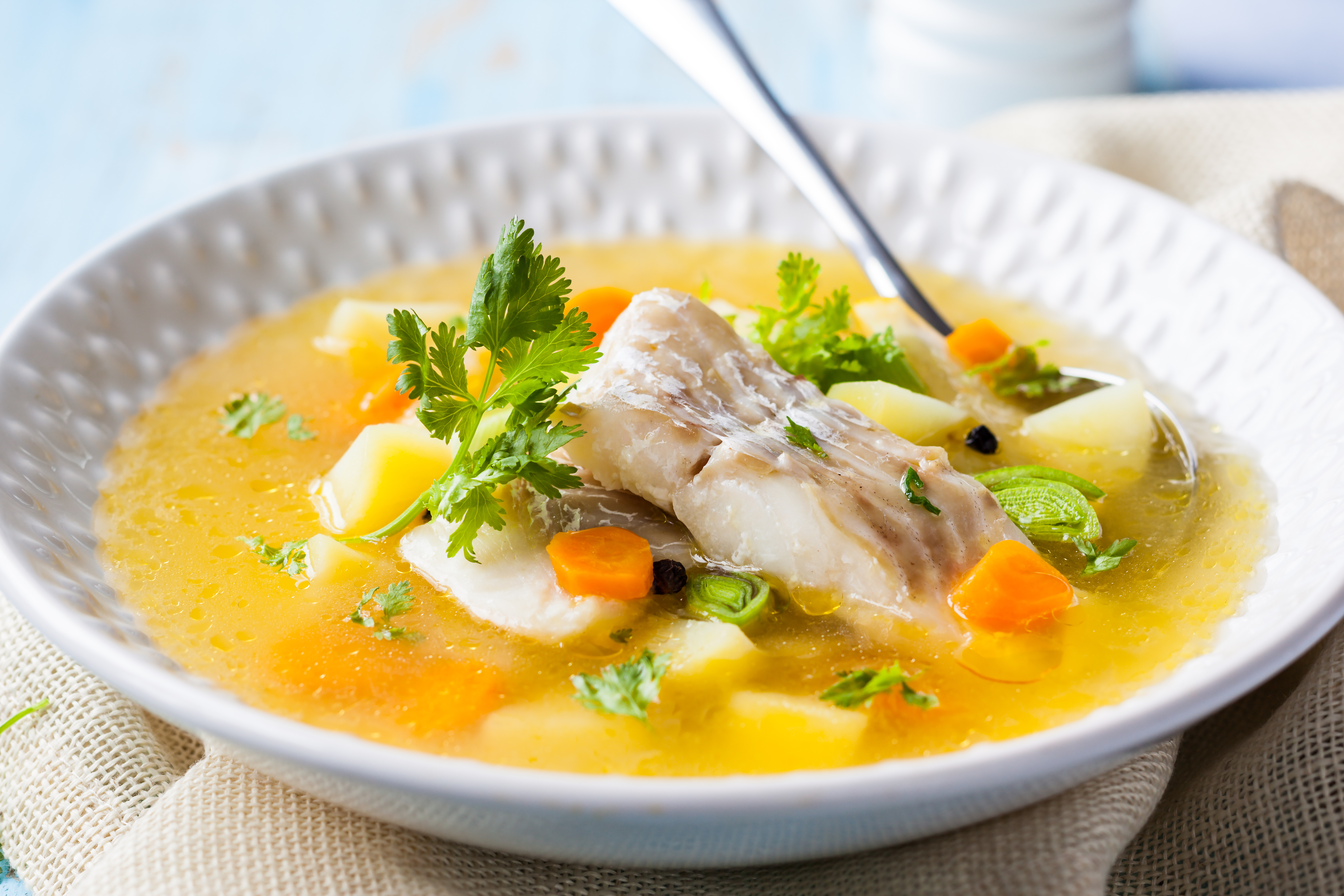 рыбный суп из трески с рисом при панкреатите